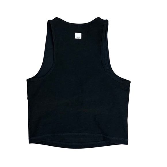 Vuori Tops - Vuori Black pose plyo crop Tank Top High Neck Racerback XS workout gym athletic